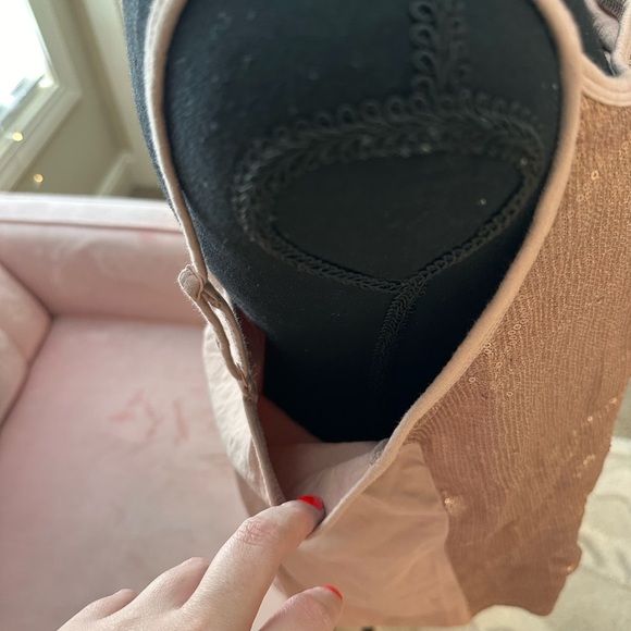 Plus Size 2X Torrid Rose Gold Sequins Sleeveless Camisole - Picture 3 of 5